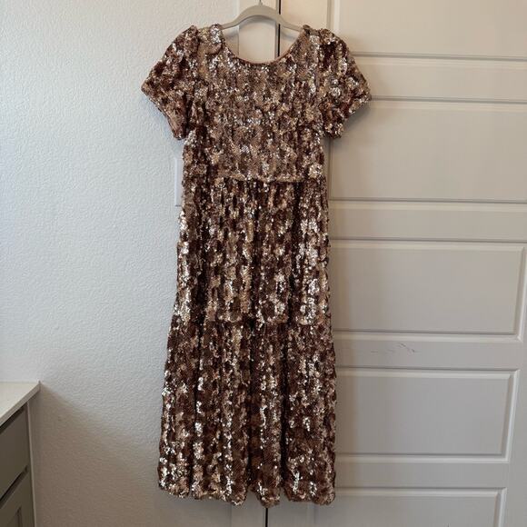 Anthro Maeve Bernadette Sequin Dress - Picture 6 of 9